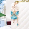 Flower fairy, water diamond, Butterfly Fairy, key chain, Angel, car pendant, decoration, small gift Item Picture